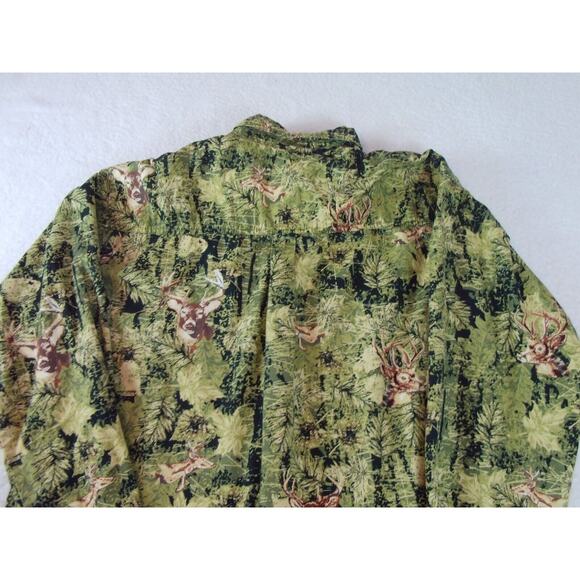 Field Tested by Outdoor Life Mens Size Large Button Shirt Deer Camo Long Sleeve - Picture 10 of 11
